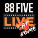88FIVELIVE FROM HOME Logo canvas black CROPPED11
